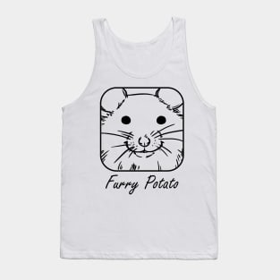 furry potato funny hamster lovers gift Tank Top